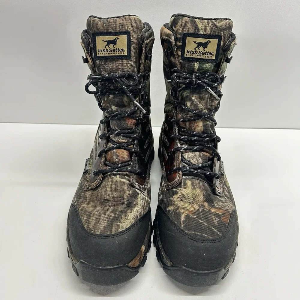 Irish Setter Red Wing 3859 Shadow Trek Camo Waterproof Hunting Boots Size 10.5 D